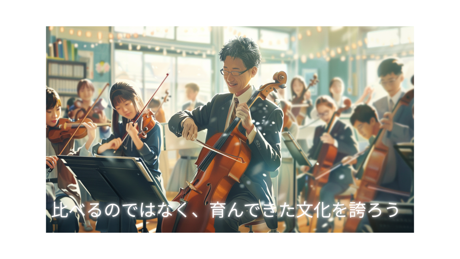 比べるのではなく、育んできた文化を誇ろう。