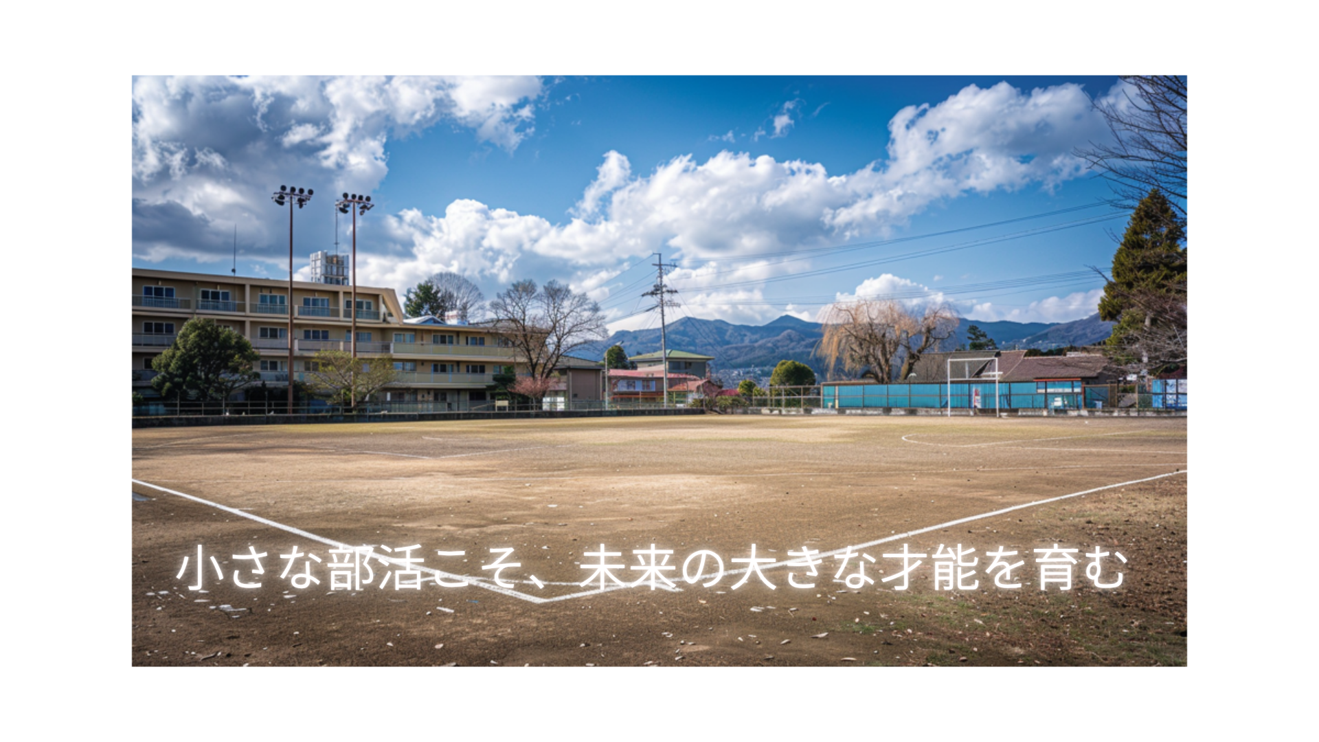 小さな部活こそ、未来の大きな才能を育む。