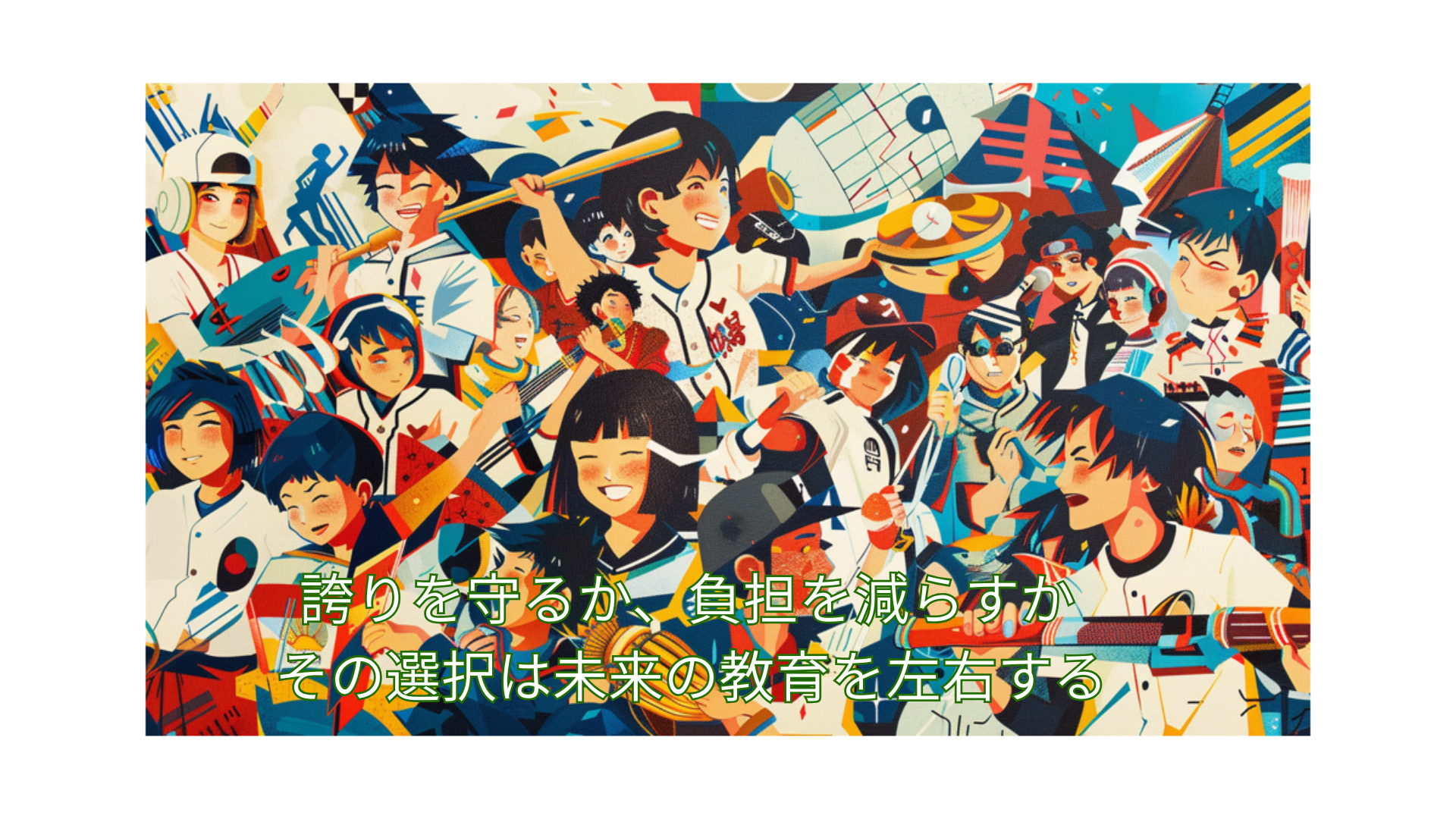 誇りを守るか、負担を減らすか――その選択は未来の教育を左右する。